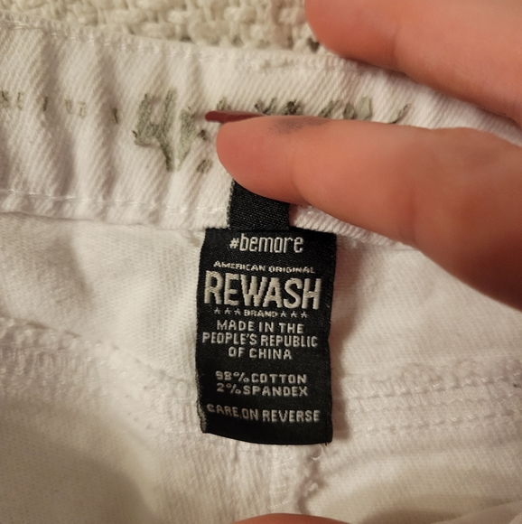 REWASH WHITE DENIM JEANS - Picture 8 of 10